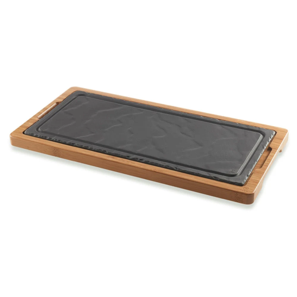 Revol 651154 15-3/4 Inch Rectangular Serving and Display Tray Bamboo
