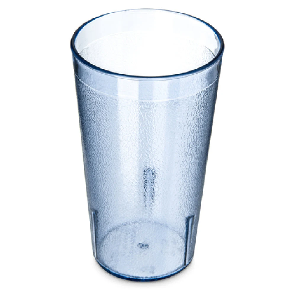 Carlisle 521254 12 Oz Stackable Tumbler Plastic Blue SAN with Textured Exterior