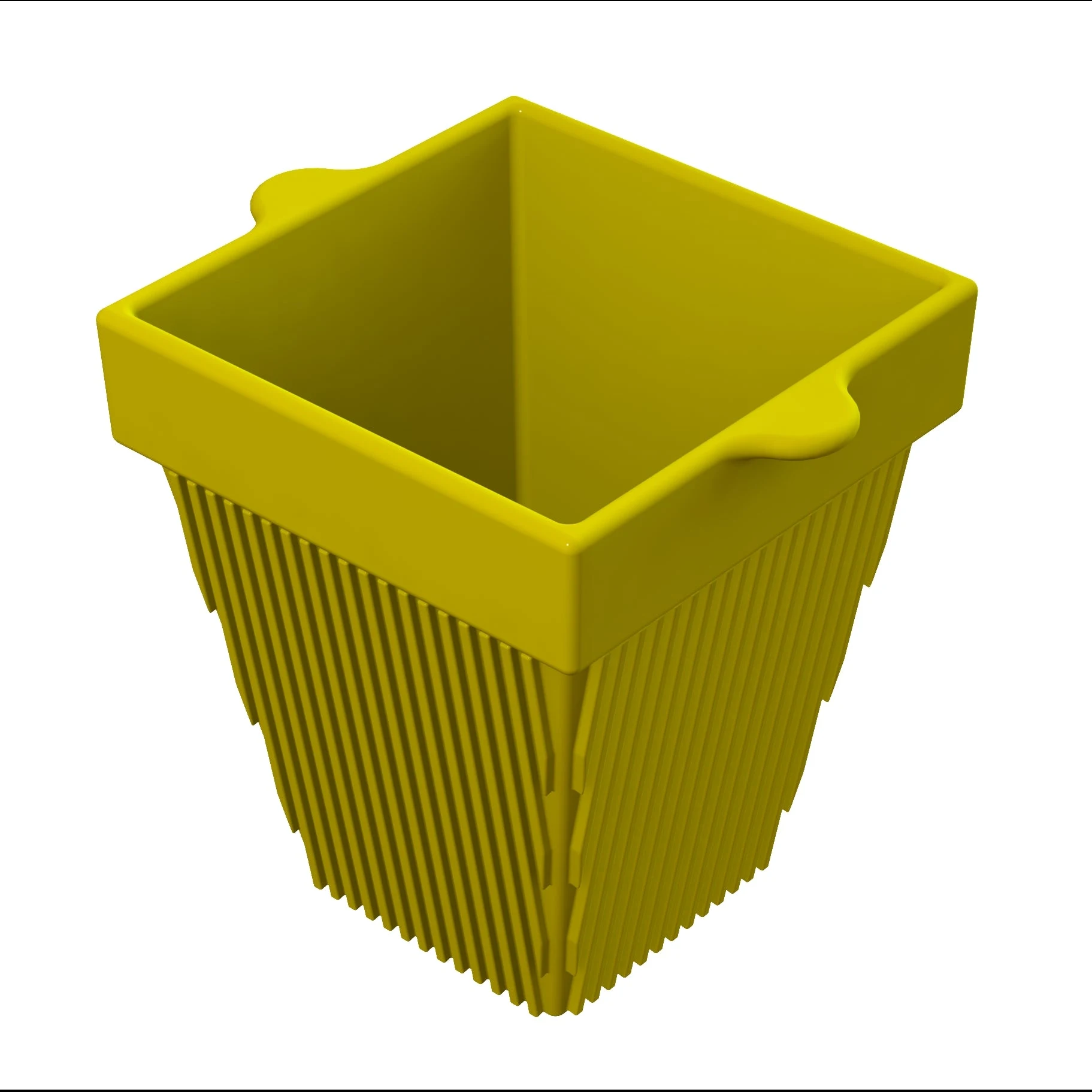 Tablecraft CW1470Y 2 Qt Condiment Bowl Square Cold Holding Aluminum Yellow Finish