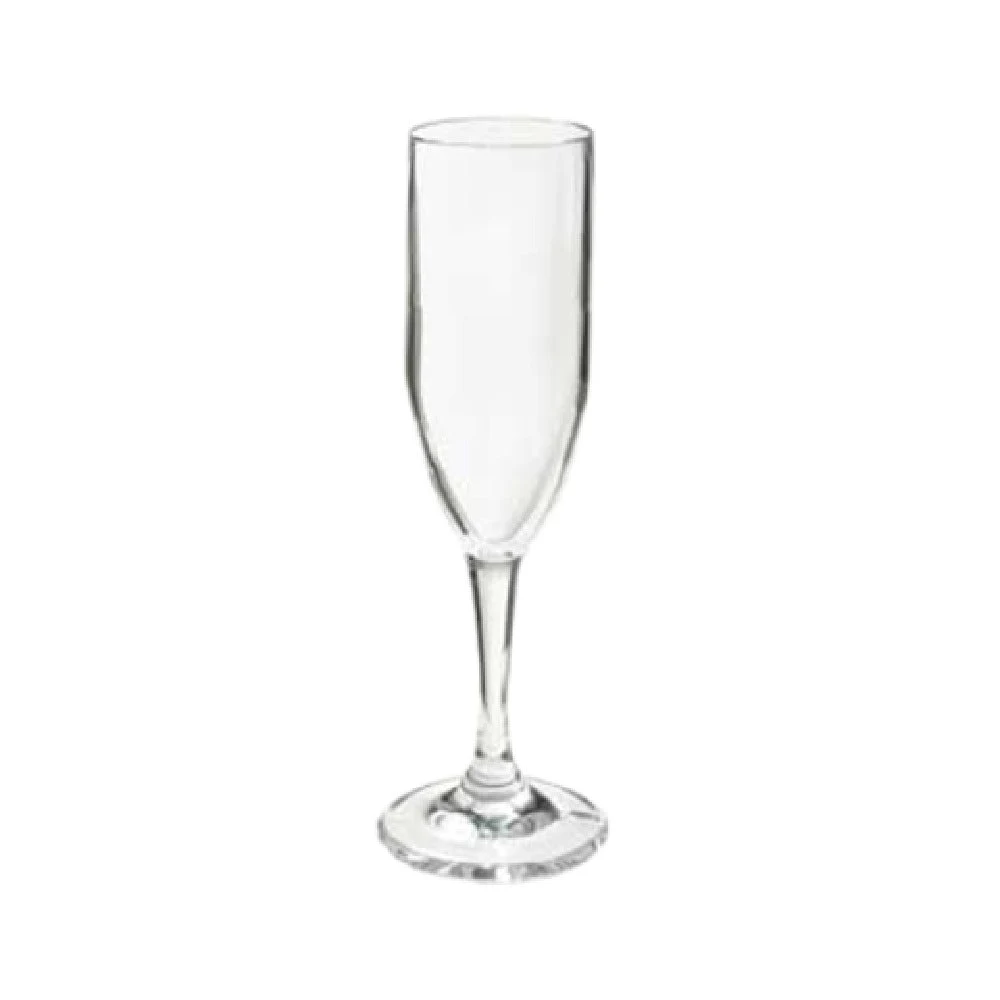 GET Enterprises SW-1401-1-SAN-CL 6 Oz Plastic Champagne Glass Clear 2-3/4 Inch