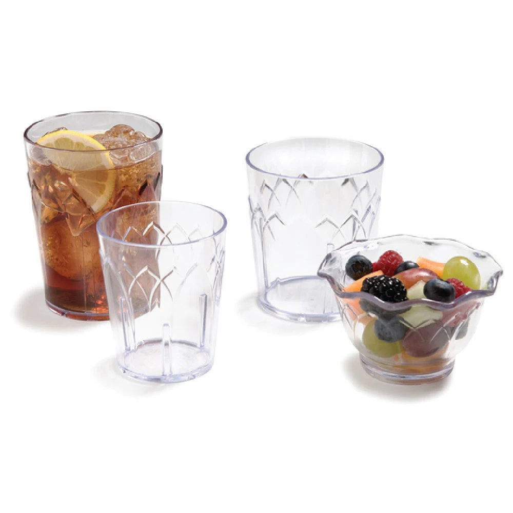 Dinex DXFT607 6 Oz Tumbler Dishwasher Safe Recyclable Clear Plastic 72 Packs