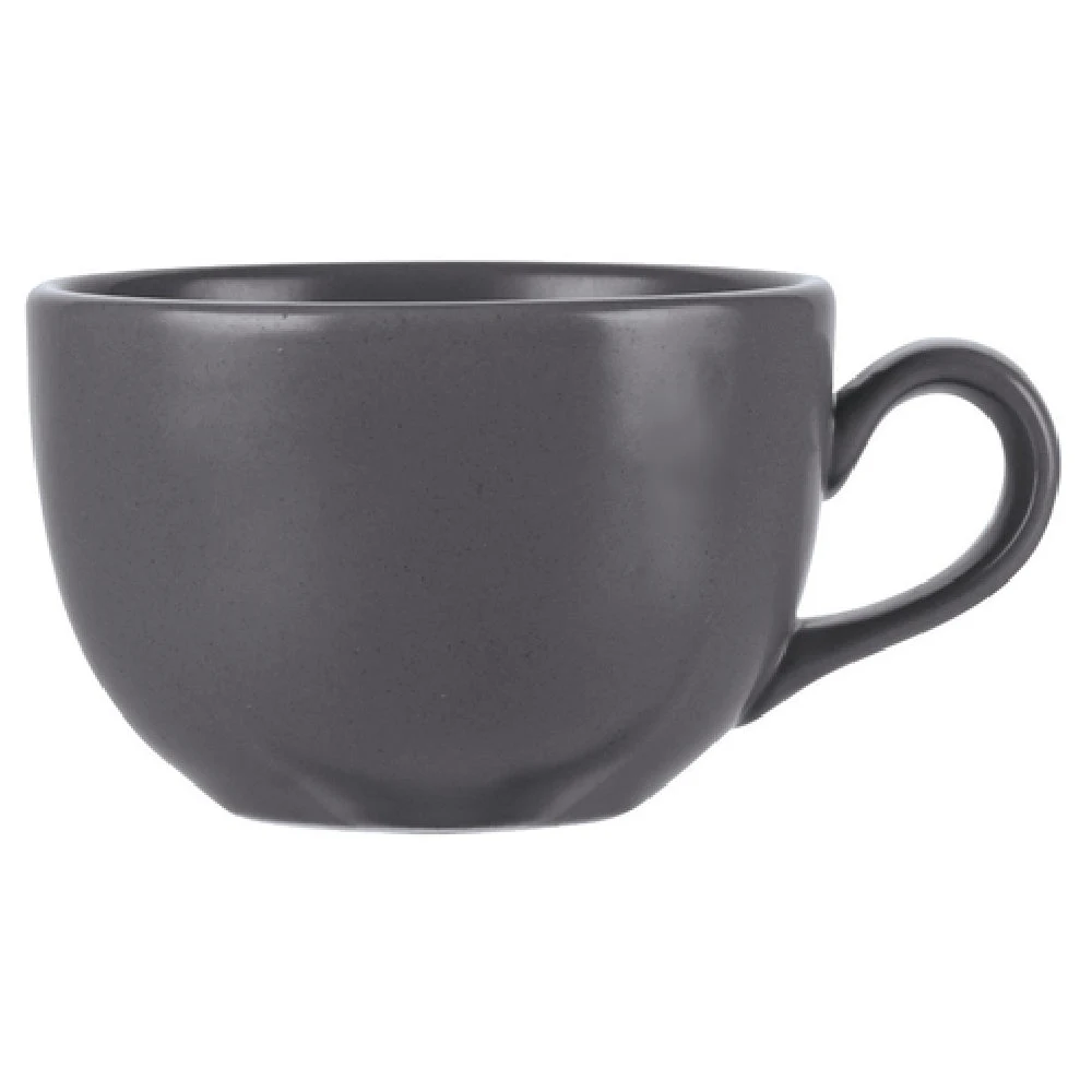 Libbey DRI-12-G 7-3/4 Oz Cup with Handle Vitrified Porcelain Satin Matte Granite
