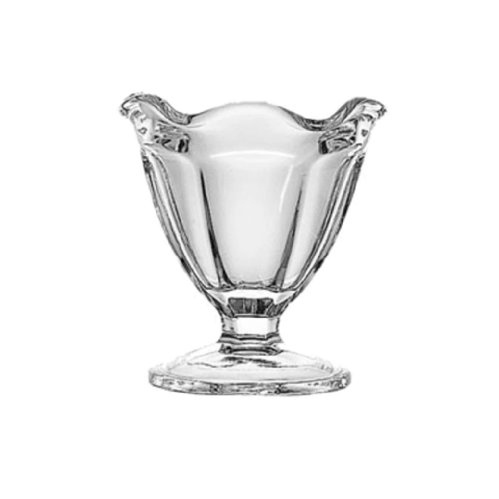 Anchor Hocking 575GU 4-1/2 Oz Sherbet Dish Glass Clear Footed 3-5/8 Inch
