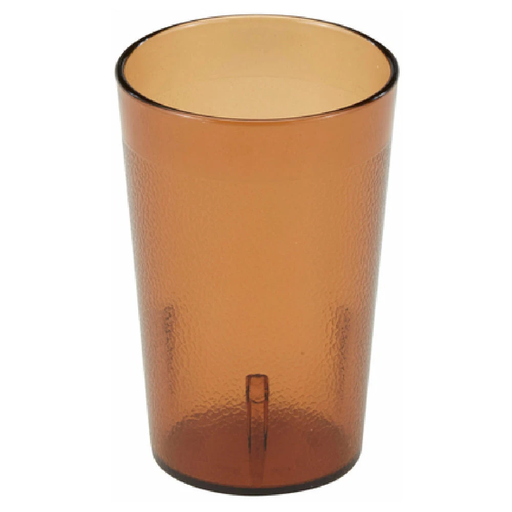 Cambro 500P153 5.2 Oz Amber Tumbler Impact Resistant Textured SAN Plastic