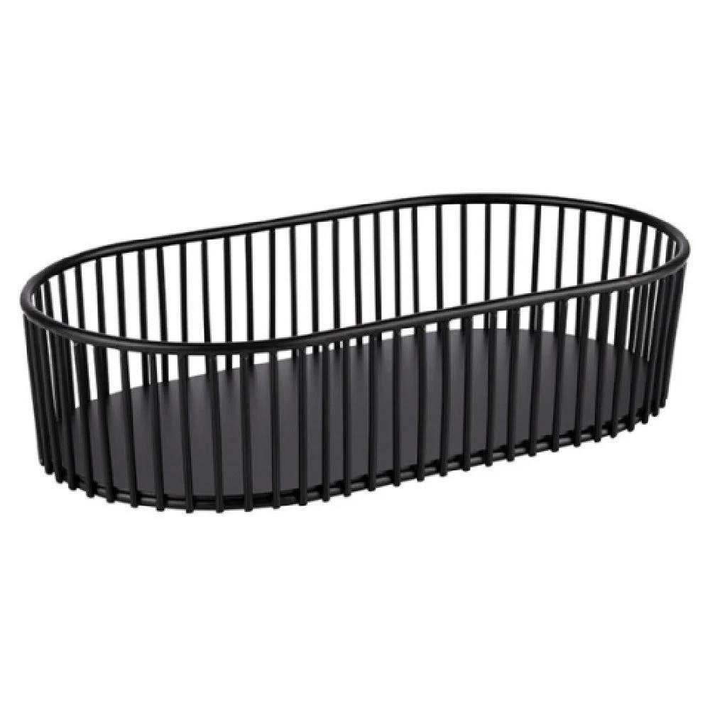 Libbey APS 30337 11-1/2 Inch Oval Basket Handwash Metal with Non-Slip Feet