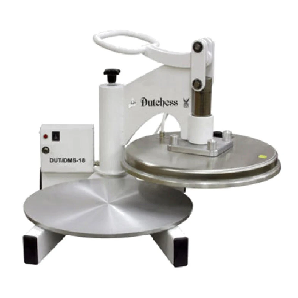 Dutchess Bakers DUT/DMS-18 18 Inch Round Manual Pizza Dough Press Non-stick Aluminum Coated