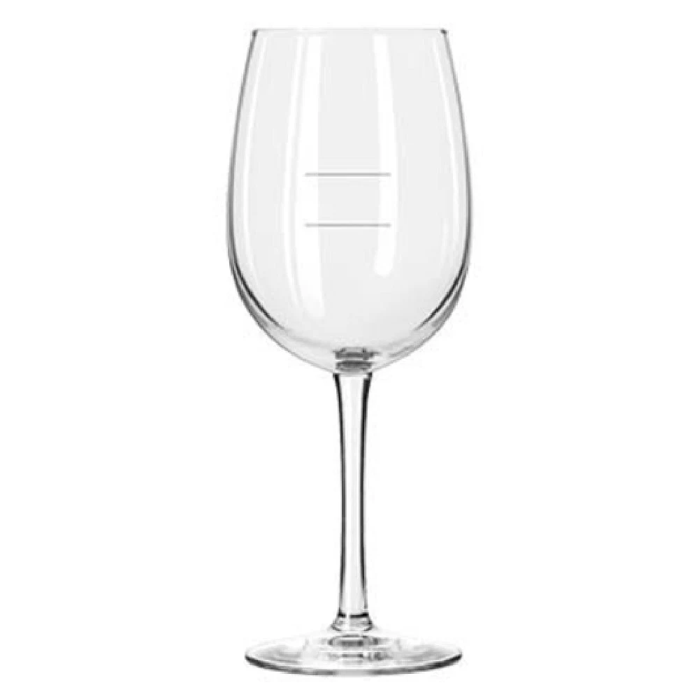 Libbey 7533/1178N 16 Oz Wine Glass with Pour Lines at 6 and 9 Oz