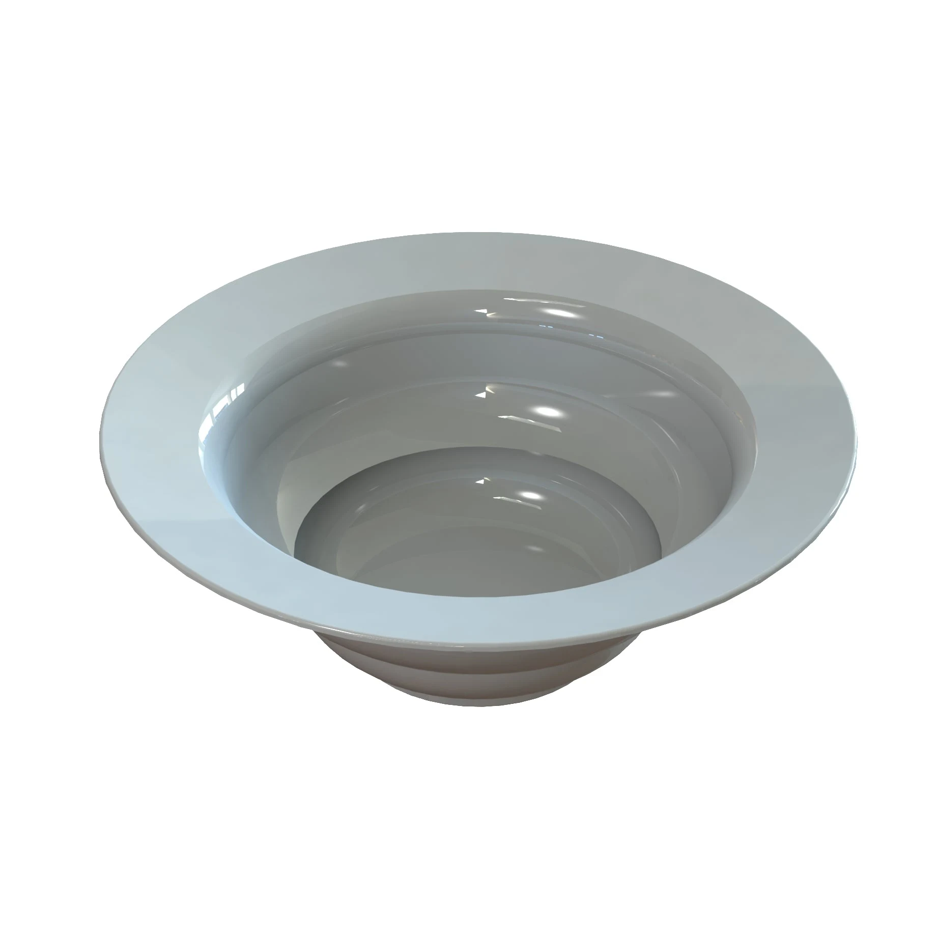Tablecraft CW3100GY 7-1/2 Qt Round Salad Bowl Cold Holding Aluminum Grey Finish