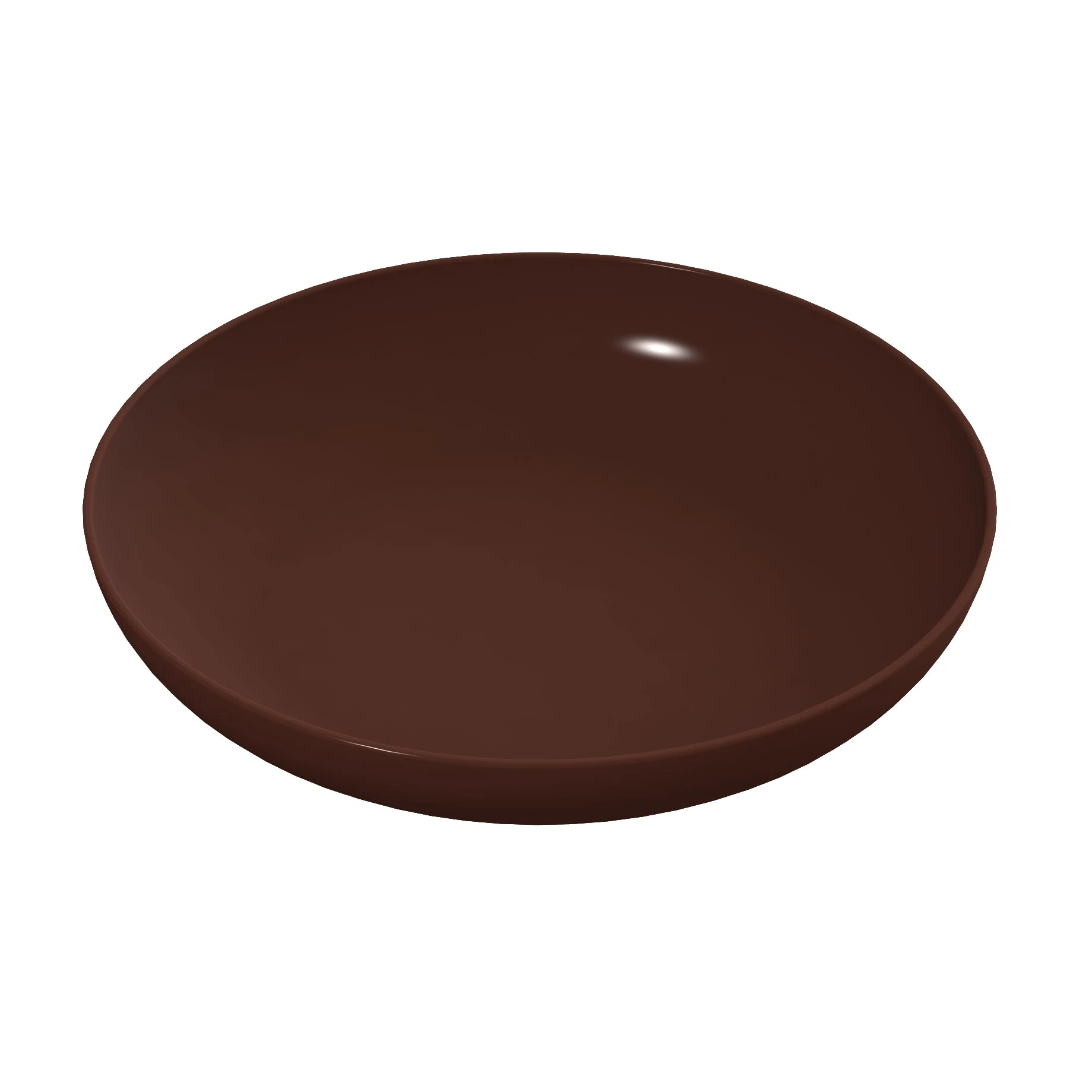 Tablecraft CW3160BR 5-1/2 Qt Round Cold Holding Pasta Bowl 16 Inch Aluminum Brown Finish