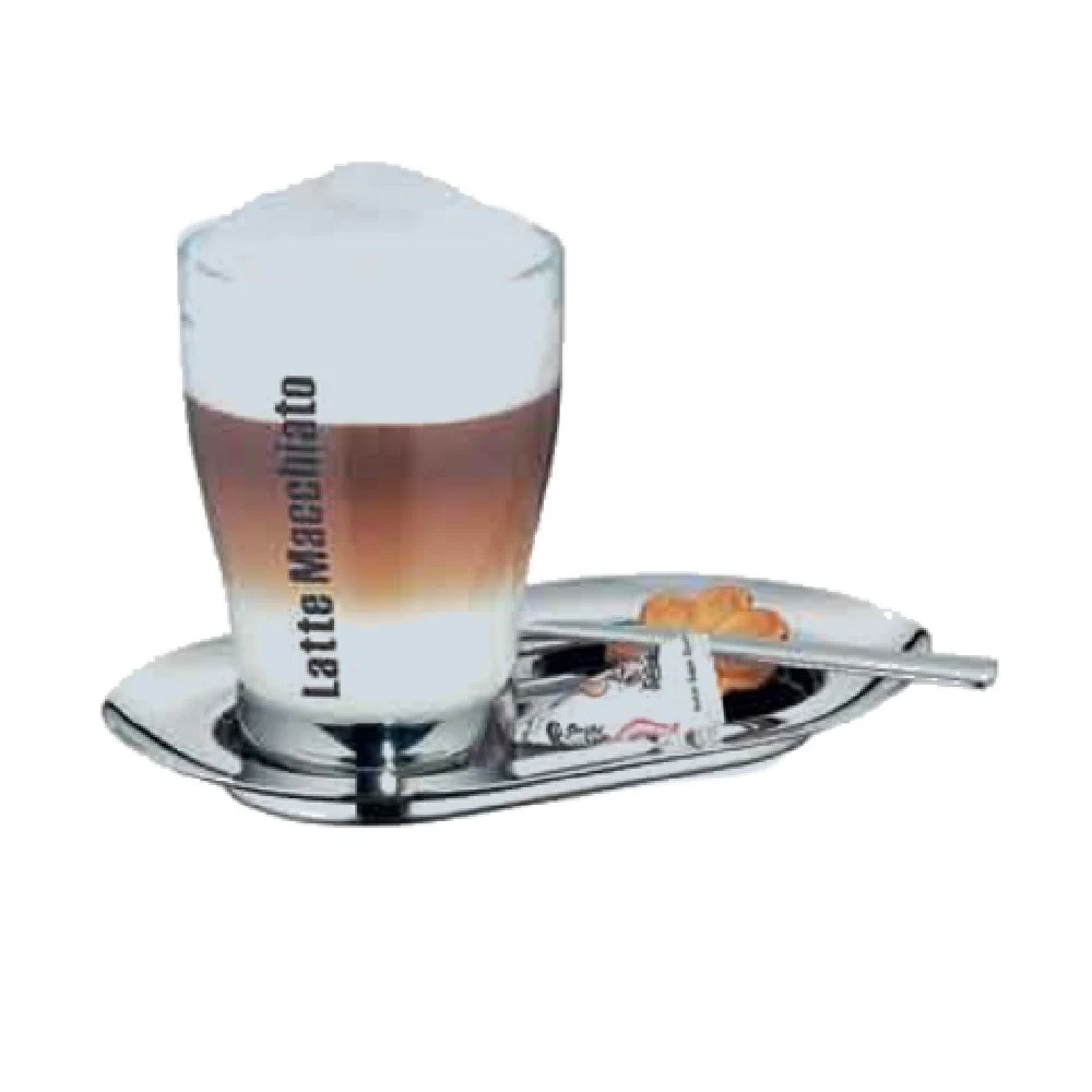 BauscherHepp 06.2516.6040 7-1/2 Inch Latte Macchiato Set with Glasses and Spoons