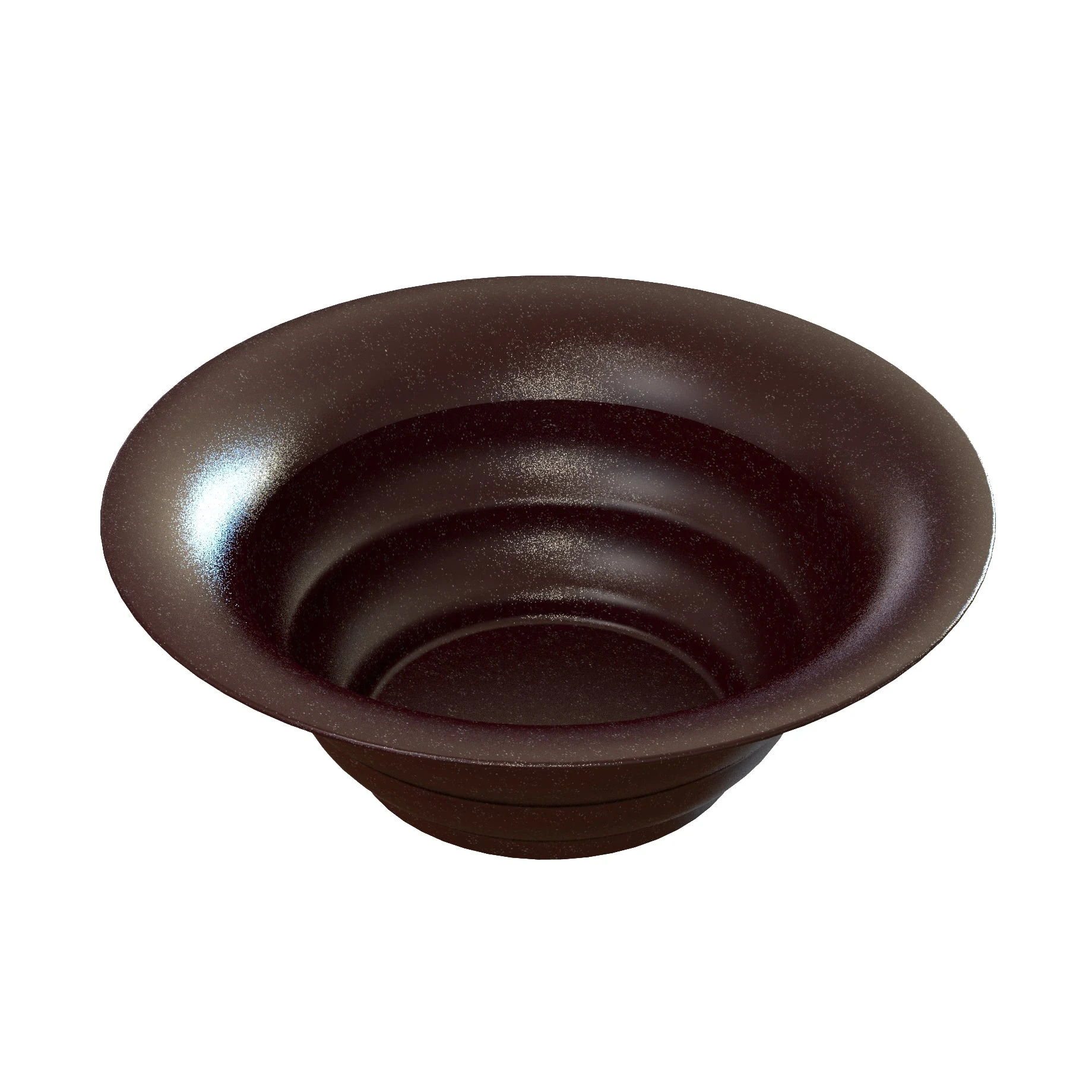 Tablecraft CW3120MRS 10 Quart Salad Bowl Round Cold Holding Aluminum Maroon Finish