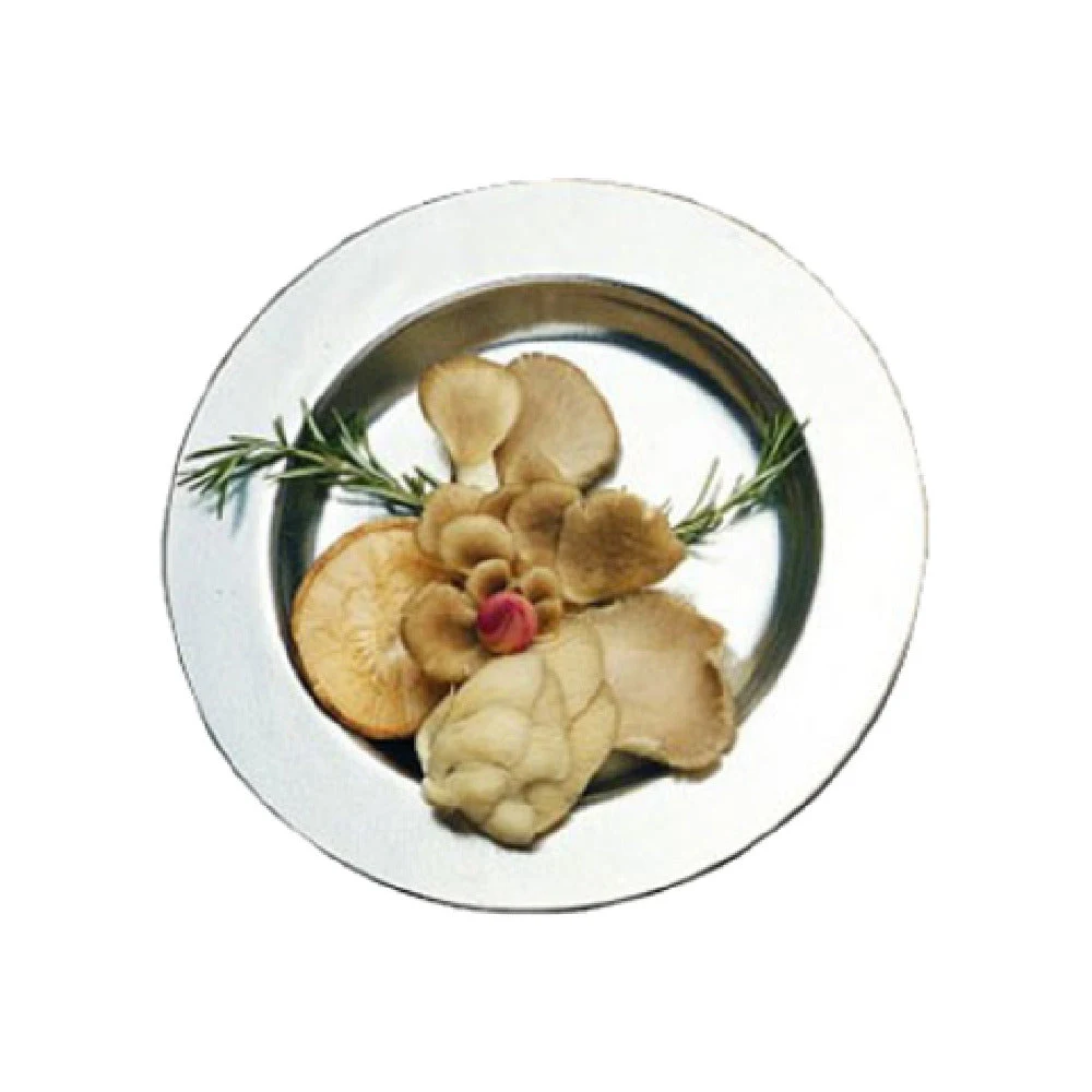 Bon Chef 1040SMOKEGRA 8 Oz Soup Plate Sandstone Smoke Gray Aluminum