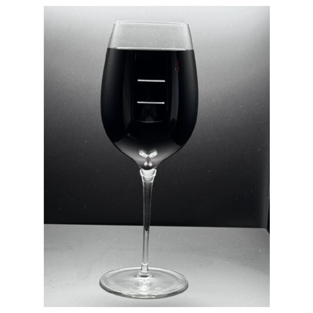 Buccaneer Container Corp 6Y9PL9122 13 Oz Glass Wine with Laser Etched Pour Lines