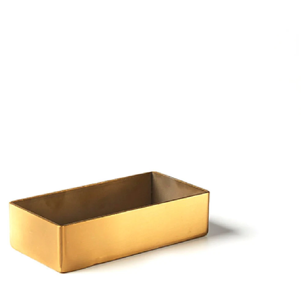 American Metalcraft GPT3 4-1/4 Inch Width Condiment Caddy Stainless Steel Gold Finish