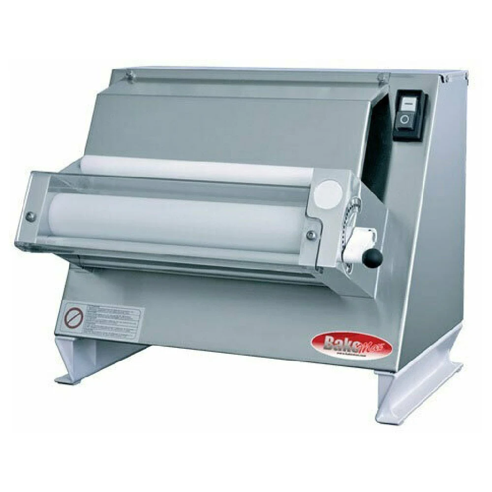 BakeMax BMEPS16 20 Inch Dough Sheeter Stainless Steel Countertop Nonstick Rollers