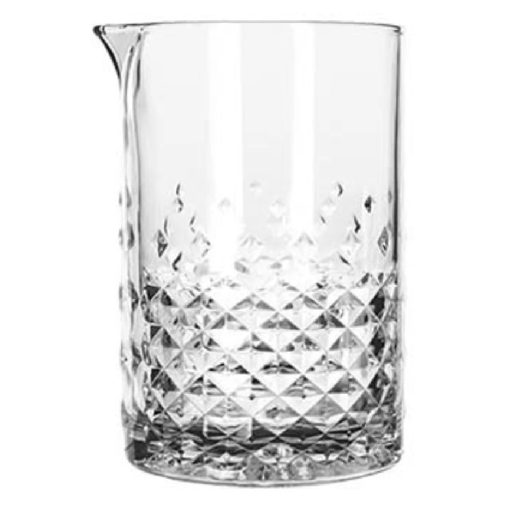 Libbey 926781 25-1/4 Oz. Mixing Glass with Pour Spout Retro Cut Glass
