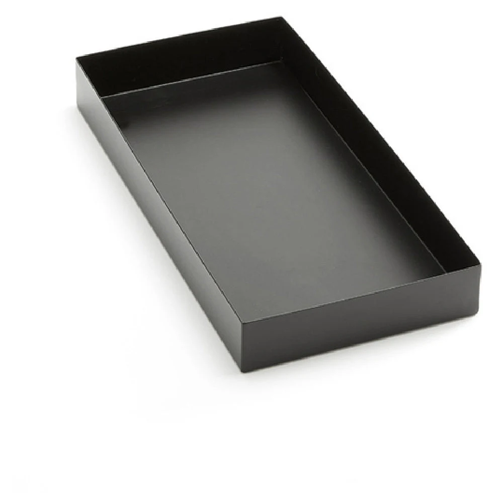 American Metalcraft SBBL 16-3/8 Inch Rectangular Market Tray Break-resistant Metal Black