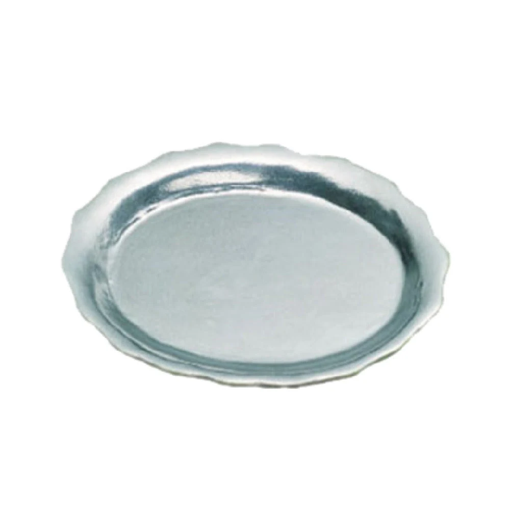 Bon Chef 2005ALLERGENLAVENDER 12 Inch Aluminum Platter With Ceramic-look Coating Sandstone Allergen Lavender