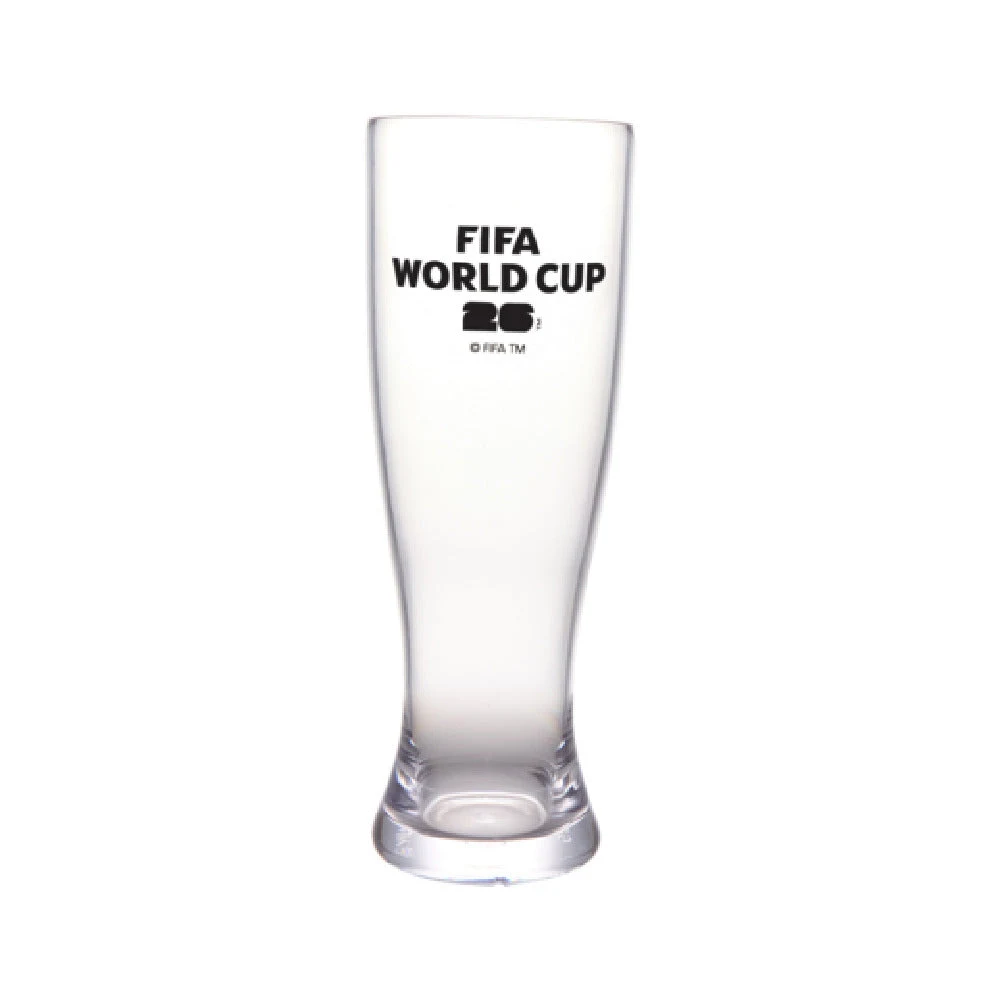 GET Enterprises SW-1465-FIFA26-LOGOBW FIFA Pilsner 22 Oz (24 Oz Rim-Full) 3.25