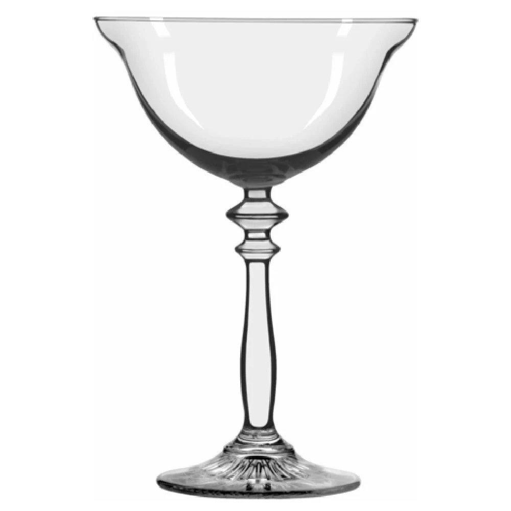 Libbey 501407 8-1/4 Oz Coupe Cocktail Glass Embossed Footplate Glass 12 Packs