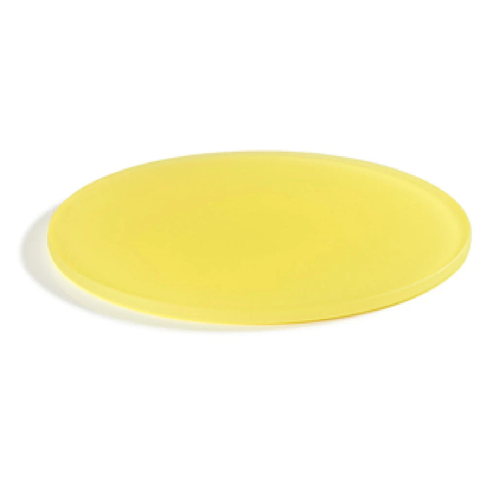 Revol 411131 9-3/4 Inch Round Tray Stackable Shockproof Resin Yellow