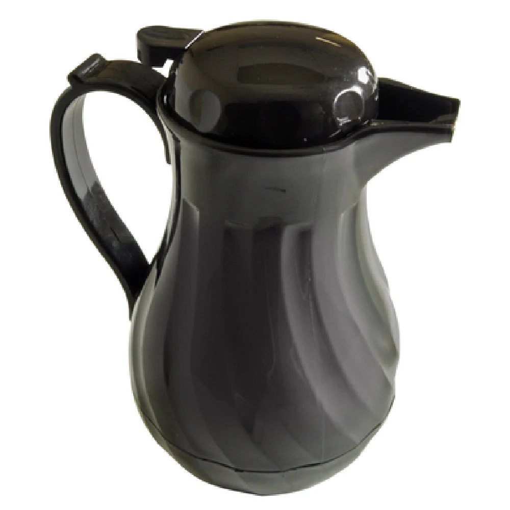 Thunder Group PLWS064BK 64 Oz Double Wall Insulated Beverage Server Black Plastic
