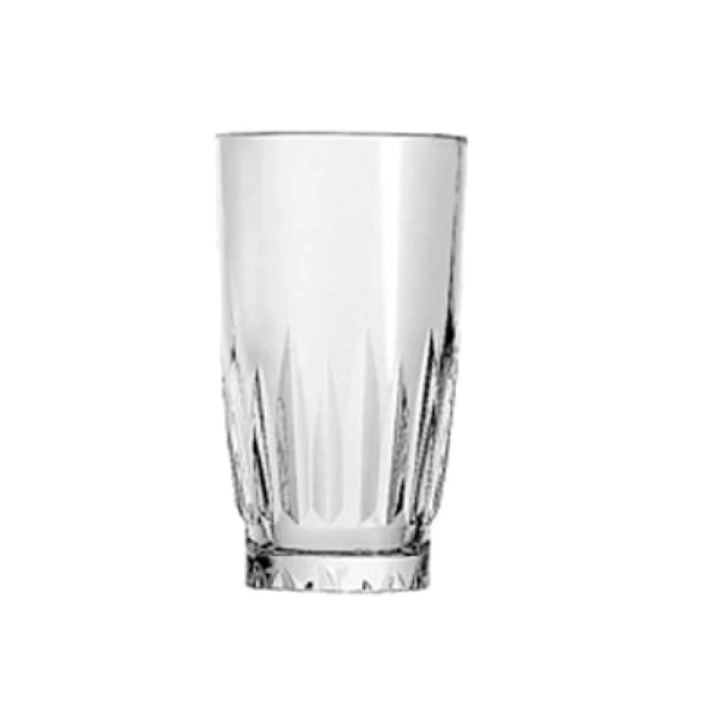 Anchor Hocking 80012 12-1/2 Oz Beverage Glass Clear Glass Faceted - 3 Dozen