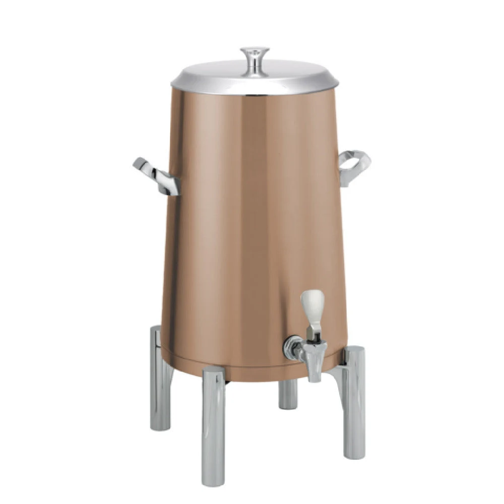 Service Ideas URN50VRGRNFL 15 Inch Vacuum Insulated Urn with FlameFree Elements Rose Gold