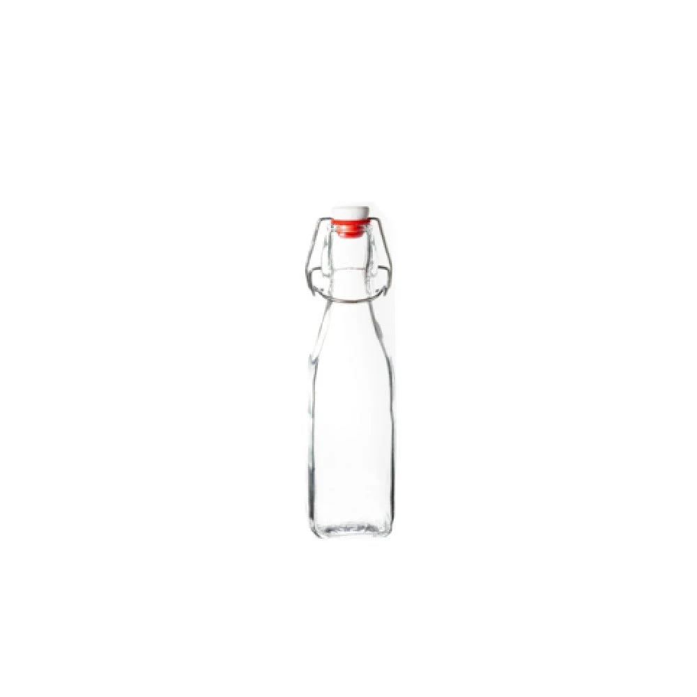 Hospitality Brands HG44730-012 .5 L Swing Bottle Clear Glass with Swing Top