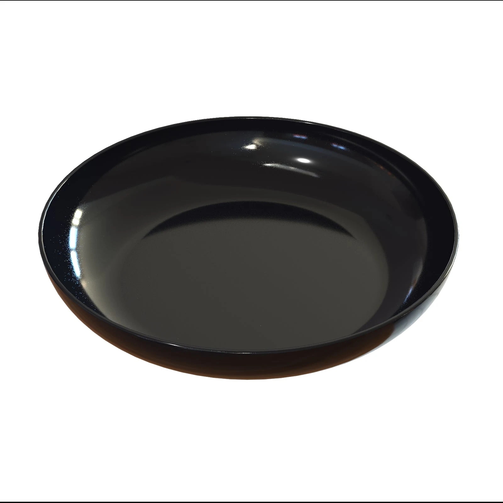 Tablecraft CW3160BK 5-1/2 Qt Round Cold Holding Pasta Bowl Aluminum Black Finish
