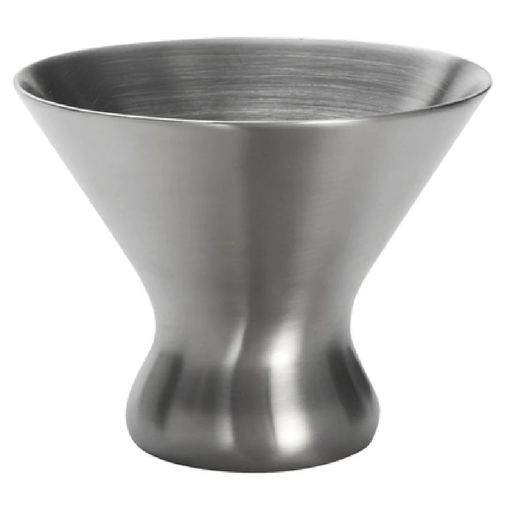 American Metalcraft DWC7 7 Oz Double Wall Martini Glass Stainless Steel Satin Finish