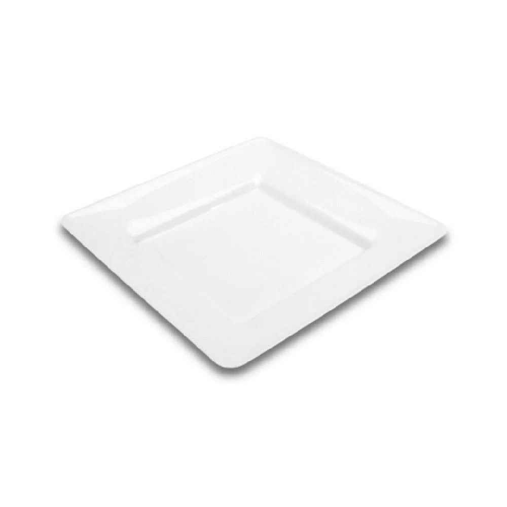 Steelite DFTSQ12AS020 12 Inch Square Tray Melamine Pacific Rim White Display