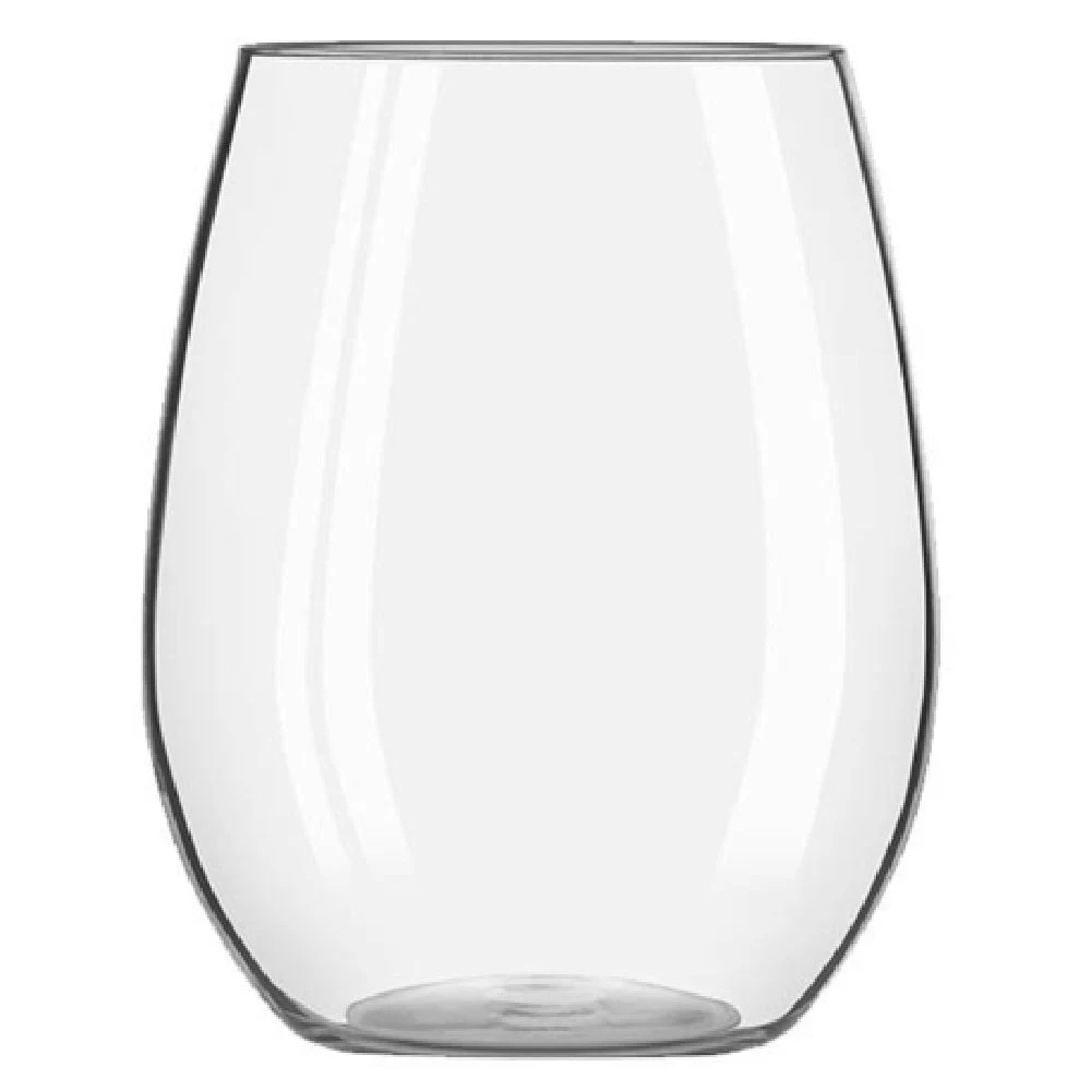 Libbey 92426 15 Oz Stemless Wine Glass Impact and Shatter Resistant Clear Tritan