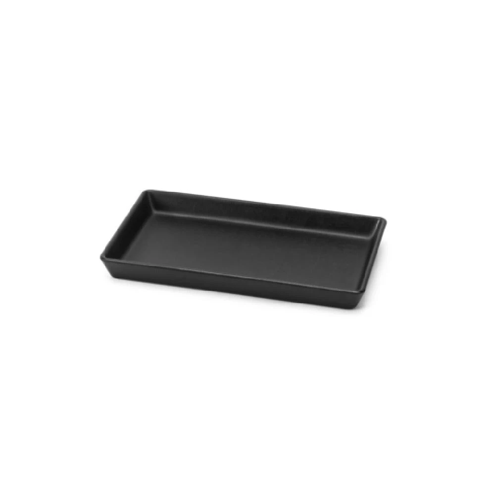 Steelite DFTRC106LT010 10 Inch Tray Linen Black Market Bakery Melamine