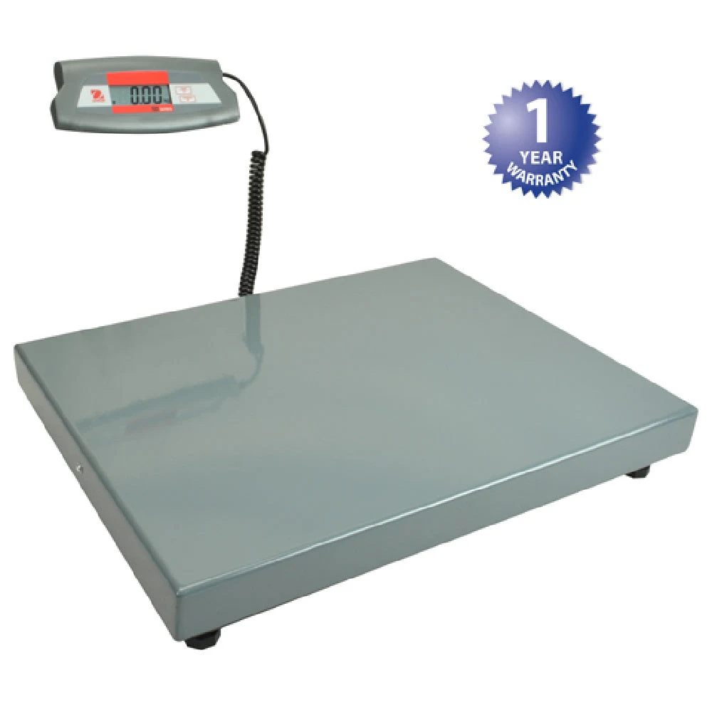AllPoints 2802227 24 Inch Digital Scale 165 Lb Gray Steel Enamel Finish