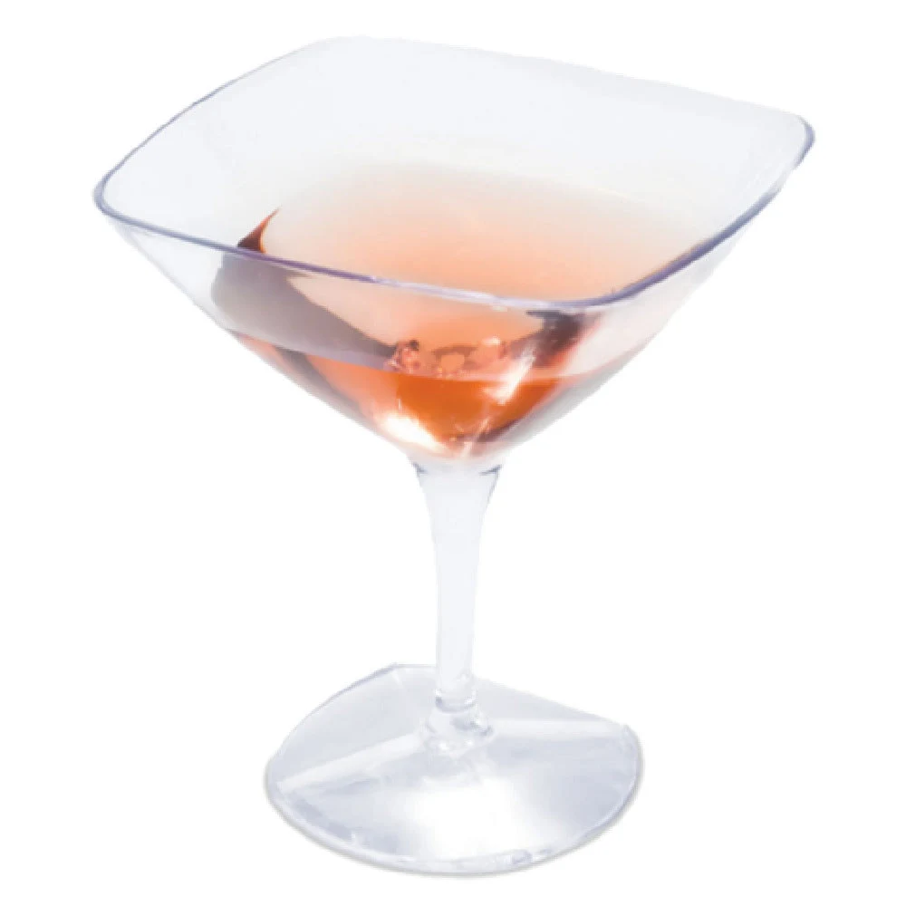 JB Prince R1005 1-3/5 Oz Disposable Mini Martini Glass Plastic Transparent 300 Packs