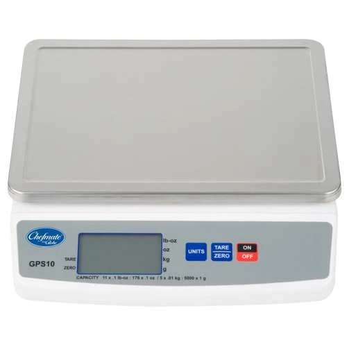 Globe GPS10-16 Digital Portion Control Scale 11 Lbs Capacity with Stainless Steel Platter