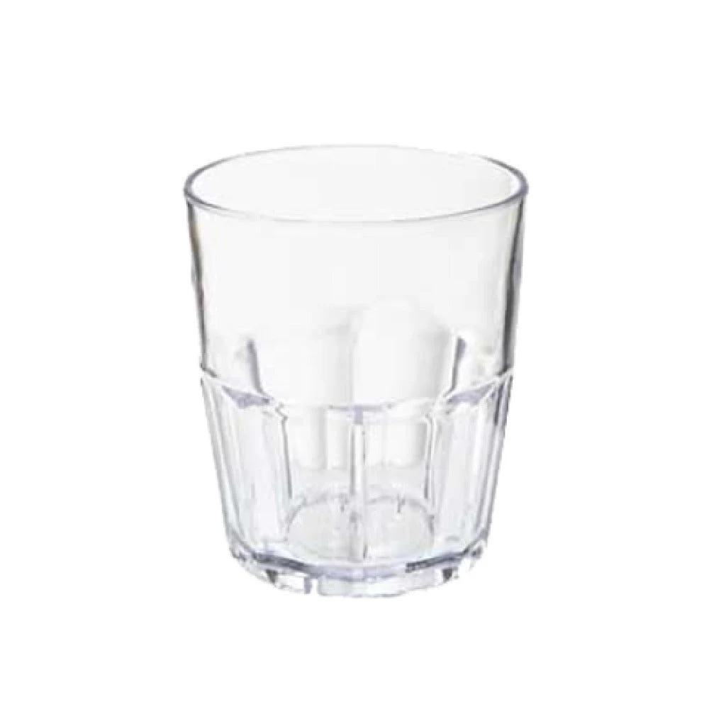 GET Enterprises 9912-1-CL 12 Oz. Clear Plastic Tumbler with Stacking Design