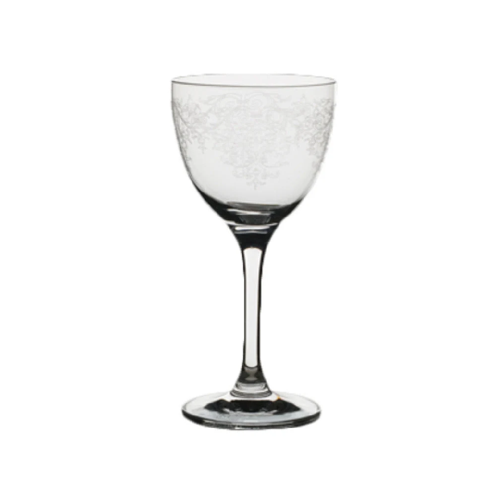 Steelite 4854RB351 5.5 Oz Nick and Nora Lace Cocktail Glass with Vintage Design