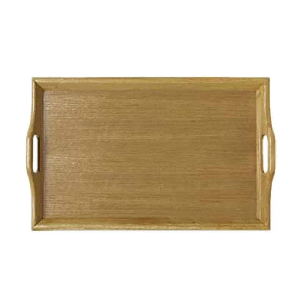 GET Enterprises RST-2516-N 25 Inch Rectangular Room Service Tray Hardwood Natural Finish