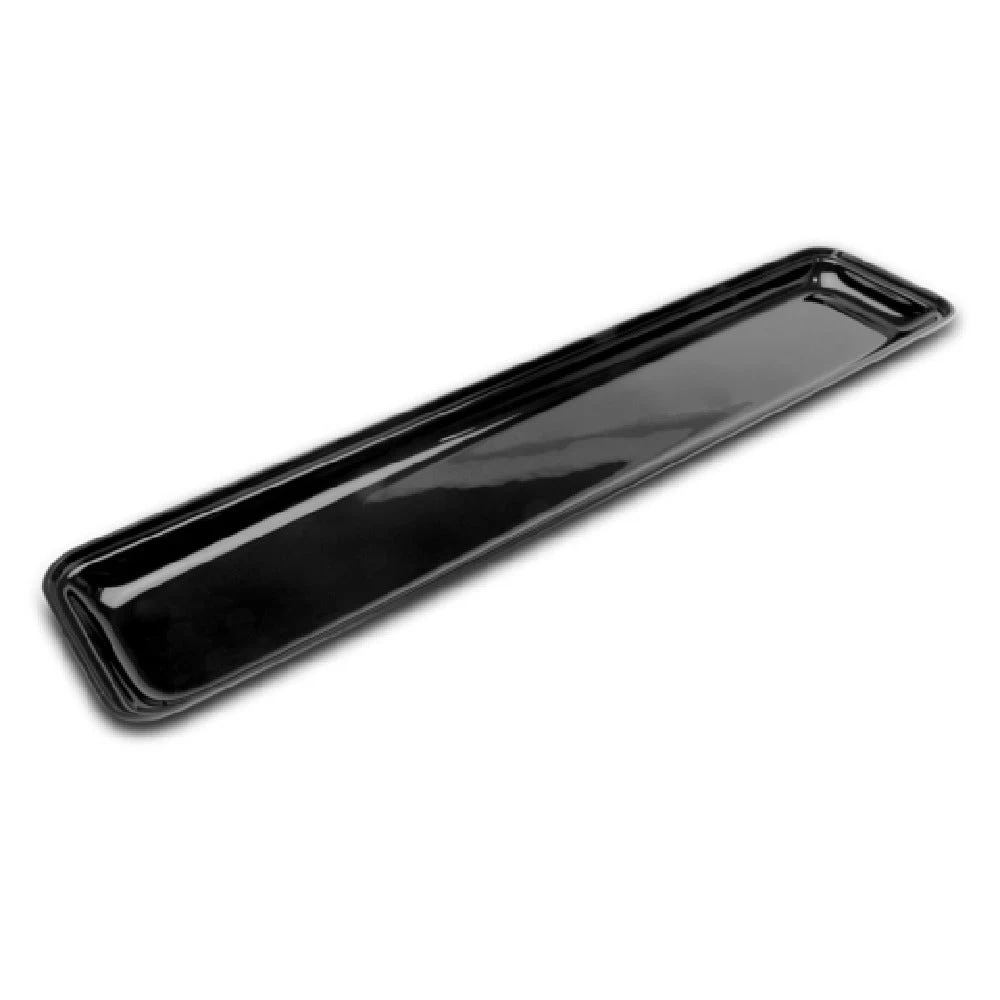 Steelite DFTRC30610 30 Inch Tray Black Acrylic Display Tray Bundle 6 Cases