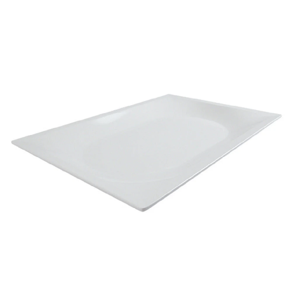BauscherHepp T1743 15-9/16 Inch Serving Tray with Oval Center Melamine White