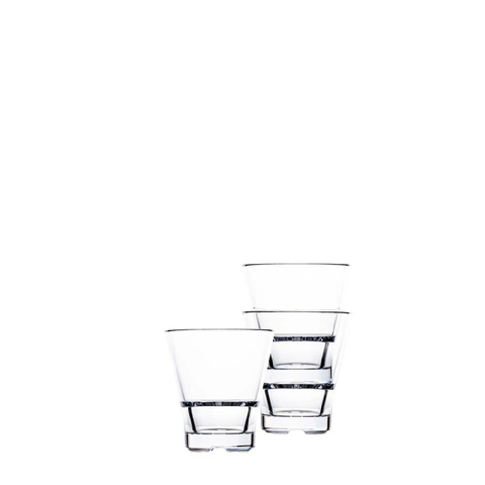 Hospitality Brands HUF079-012 5 Oz Unbreakable Rocks Glass with Polycarbonate Clear Finish