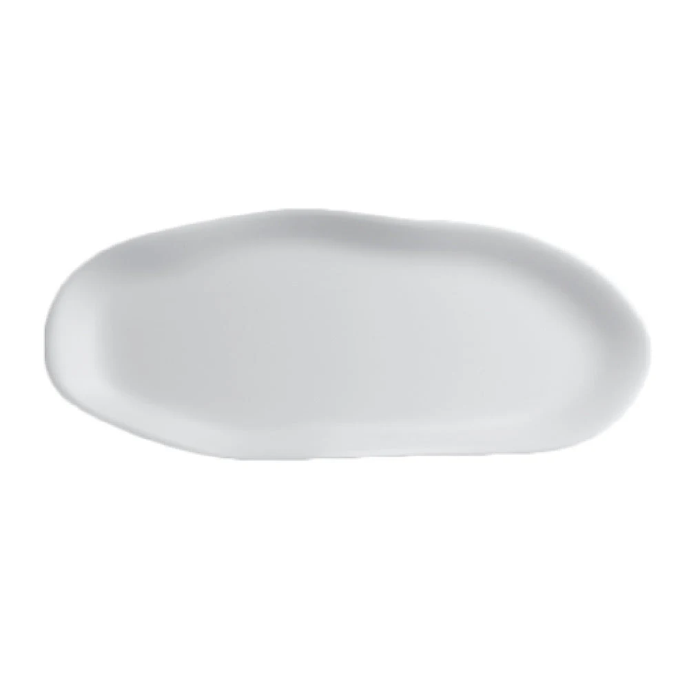 Steelite 7008DD015 15 Inch White Slider Tray with Melamine Design