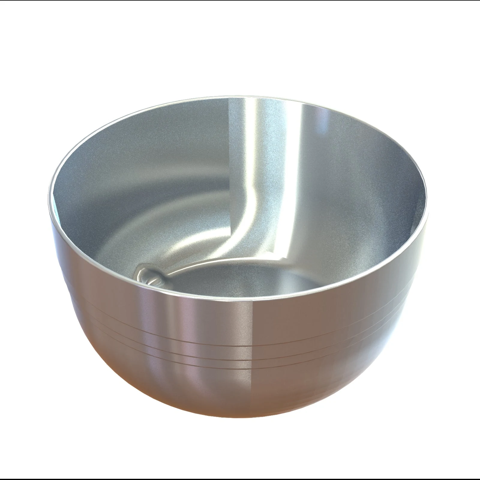 Tablecraft CW3180N 6-3/4 Qt Round Bowl Cold Holding Aluminum Natural Finish