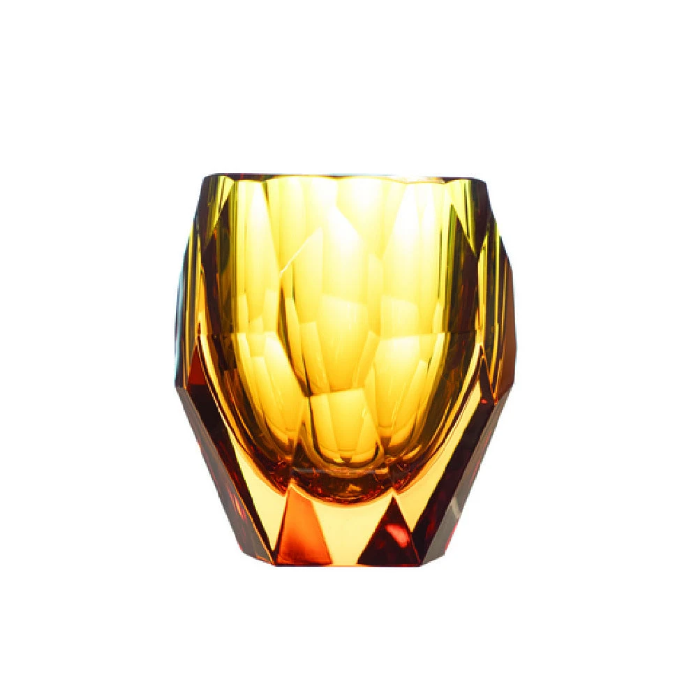 Hospitality Brands HUS152AM-012 7.5 Oz Unbreakable Amber Tumbler Polycarbonate