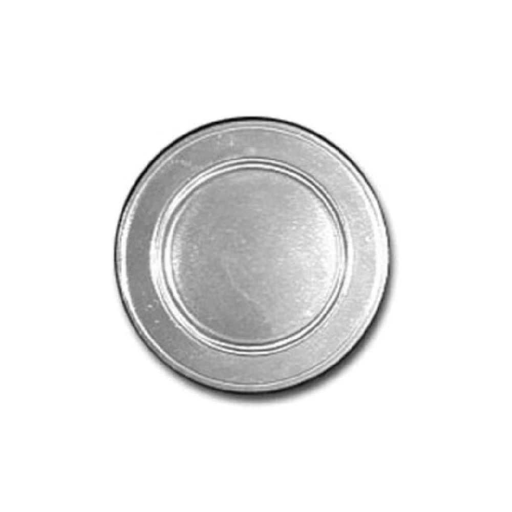 Bon Chef 1021PLUM 7-1/2 Inch Rimmed Salad Plate Aluminum Sandstone Plum