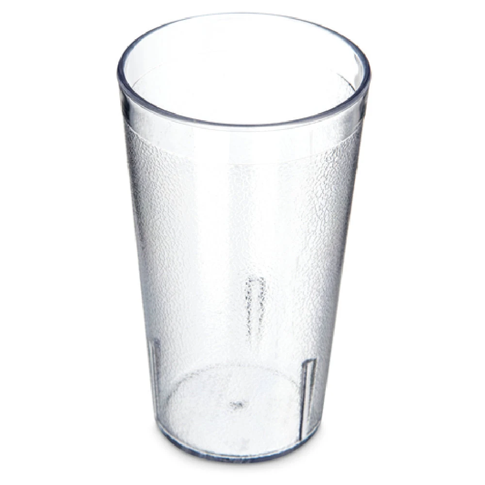 Carlisle 521207 12 Oz Stackable Tumbler Textured Clear SAN Plastic