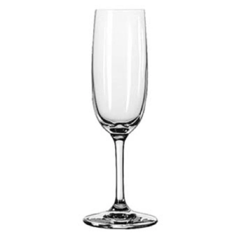 Libbey 8595SR 6 Oz. Flute Glass SheerRim D.T.E. 24 Packs