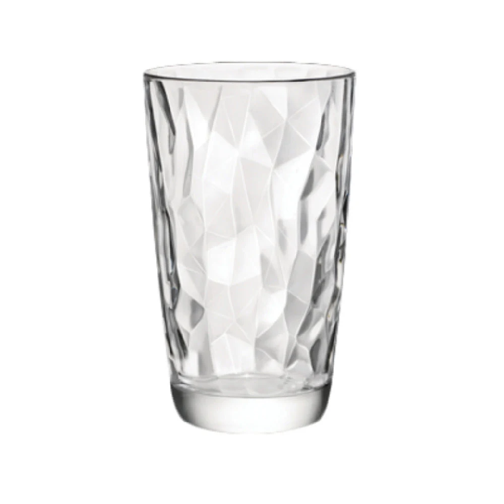 Steelite 4990Q782 15.75 Oz Cooler Soda Lime Glass Diamond Stacked Packs